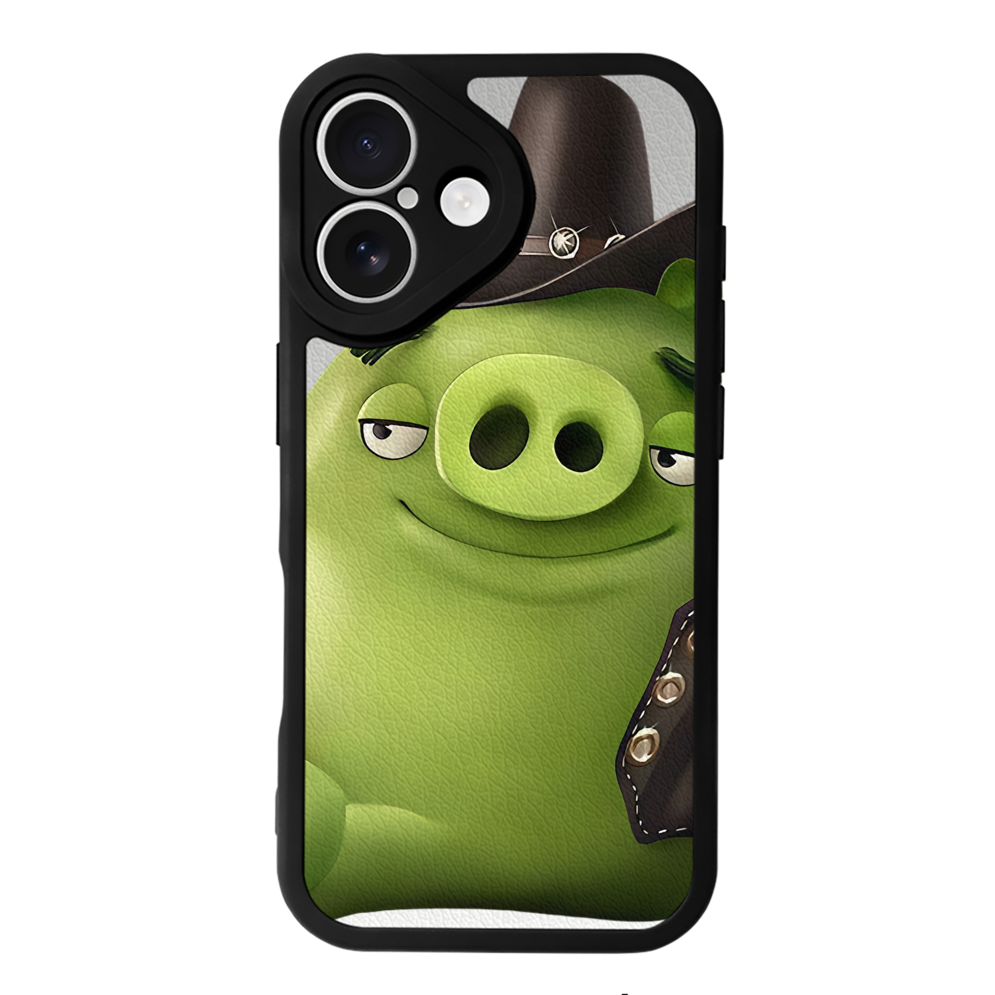 （画像用） Angry Birds アングリーバード 【iPhone 16シリーズ対応】シリコンスマホケース（レザー調） 材質：シリコン